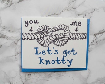 Eco Friendly Card. Nautical Anniversary Card. Dirty Card. Funny Anniversary Card. Sexy Birthday Card. Valentines Day Card.