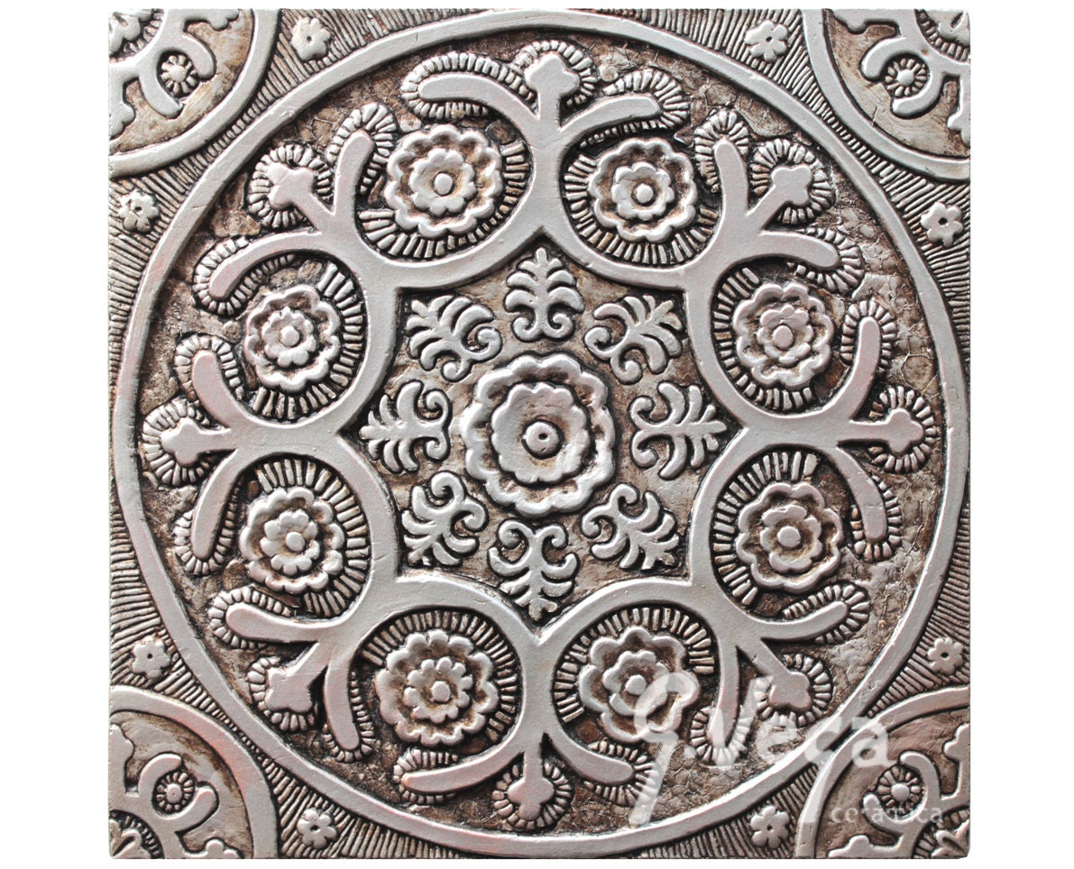 Outdoor Wall Art // Garden decor // Ceramic tiles // Yard art