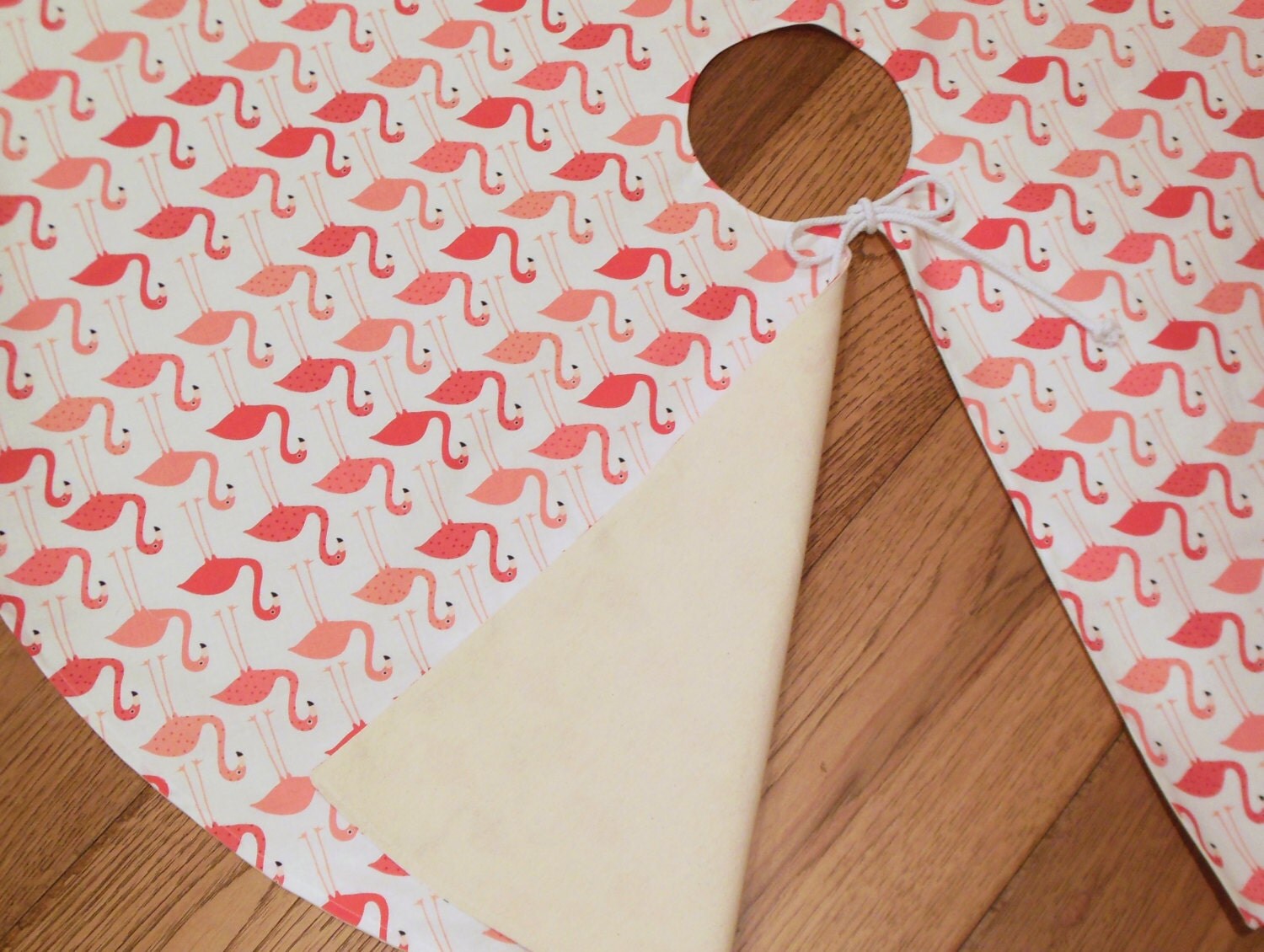 Flamingo Christmas Tree Skirt Flamingo Tree Skirt Hot Pink Etsy