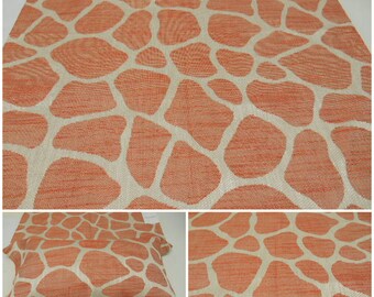 Italian Upholstery Fabric- Robert Allen -Larry Laslo Designs- -RockyWay- Tangerine- pc-26"x26"