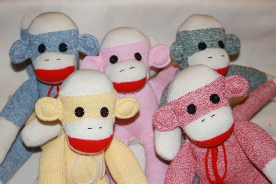 different sock animals handmade traditional sock monkey in several colors different sock animals handmade traditional sock monkey in several colors