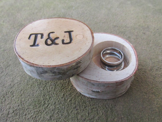 Premium Birch Ring Box | Birch Wedding Ring Box | Rustic Wedding Box | Country Wedding Box