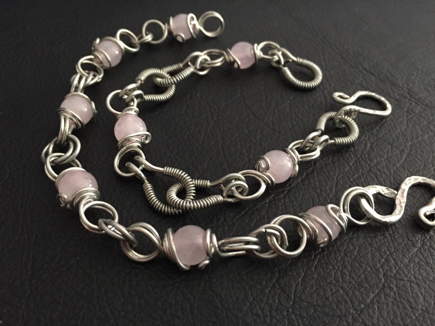 hand made jewelry wire chain link jewelry metal by BLLstudio