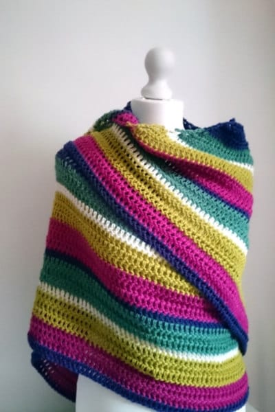 Easy Crochet Shawl Pattern Warmer Winter Shawl PDF