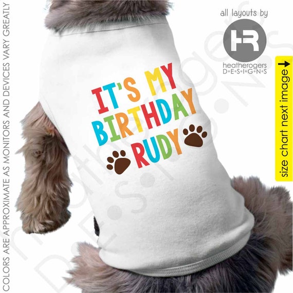 Dog Birthday Shirt Personalized dog 1st birthday shirt