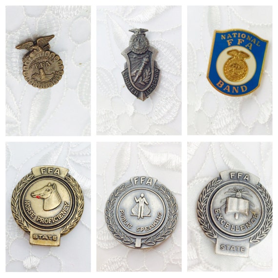 FFA Brooch Collection Lot of & Pin/Lapel Man by ESTATENOW on Etsy