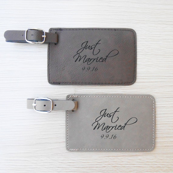 Pair 2 of Personalized Just Married Luggage by LifetimeCreations