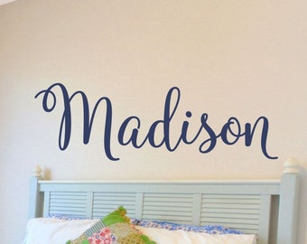 Girls Name Wall Decal Girls Name Decal Baby Girl Nursery Wall Decor Girls Nursery Girls Bedroom Personalized Monogram Vinyl Lettering