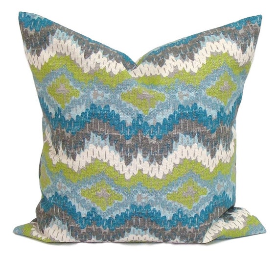 BLUE Euro Pillow.27x27 26x26 or 24x24 inch Pillow Cover.Euro