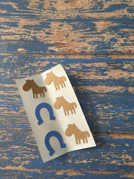 Horse Horseshoe Stickers - Horse shoes - envelope seals - horse rodeo theme - baby shower invitations - rodeo party Il_570xn