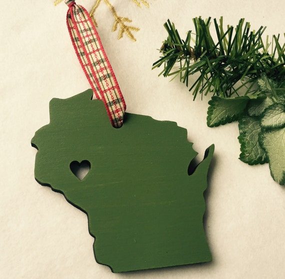 wisconsin christmas ornament wisconsin christmas ornament