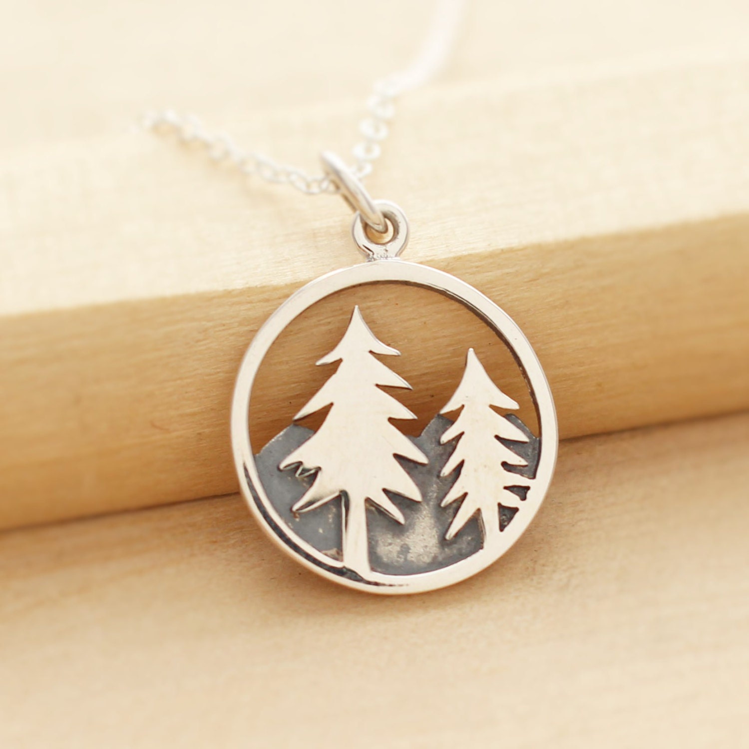 Pine Tree Necklace Wilderness Jewelry Fir Tree Necklace