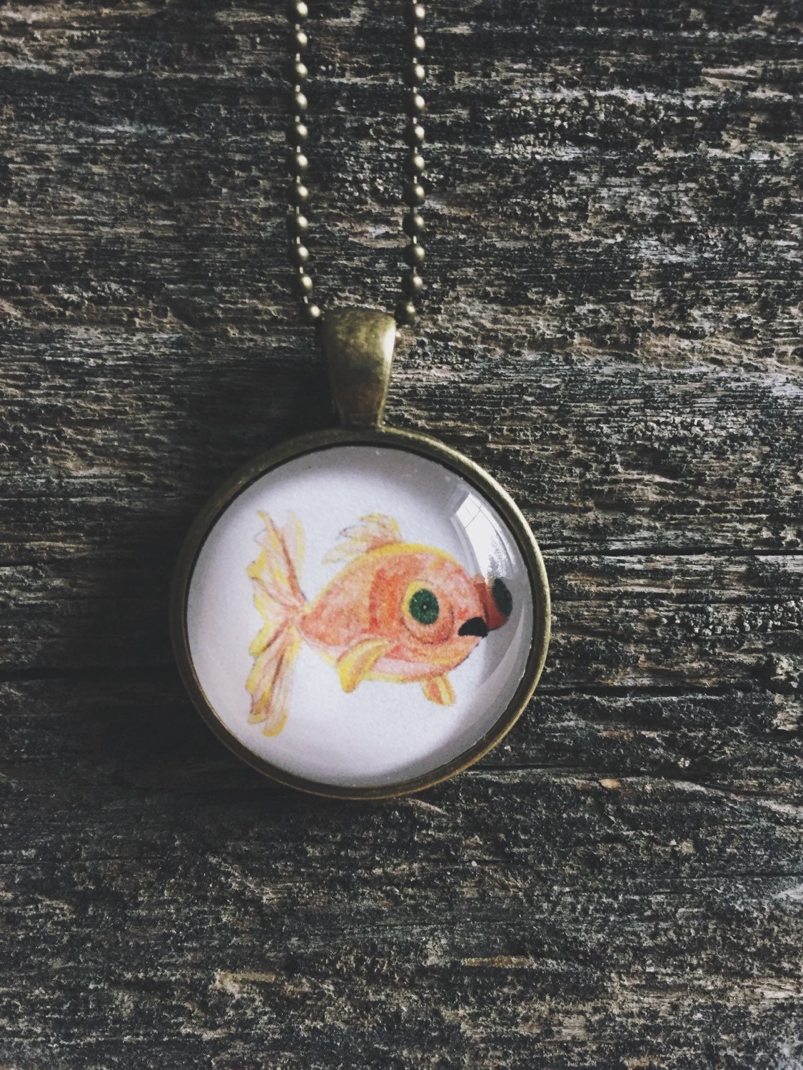 Goldfish Pendant Necklace