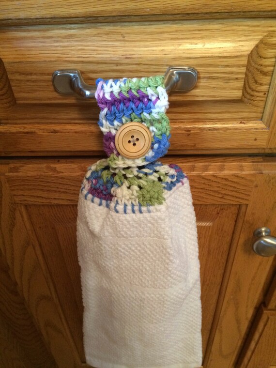 Crocheted Cotton Dish Towel Handmade by SAYERGOODS on Etsy