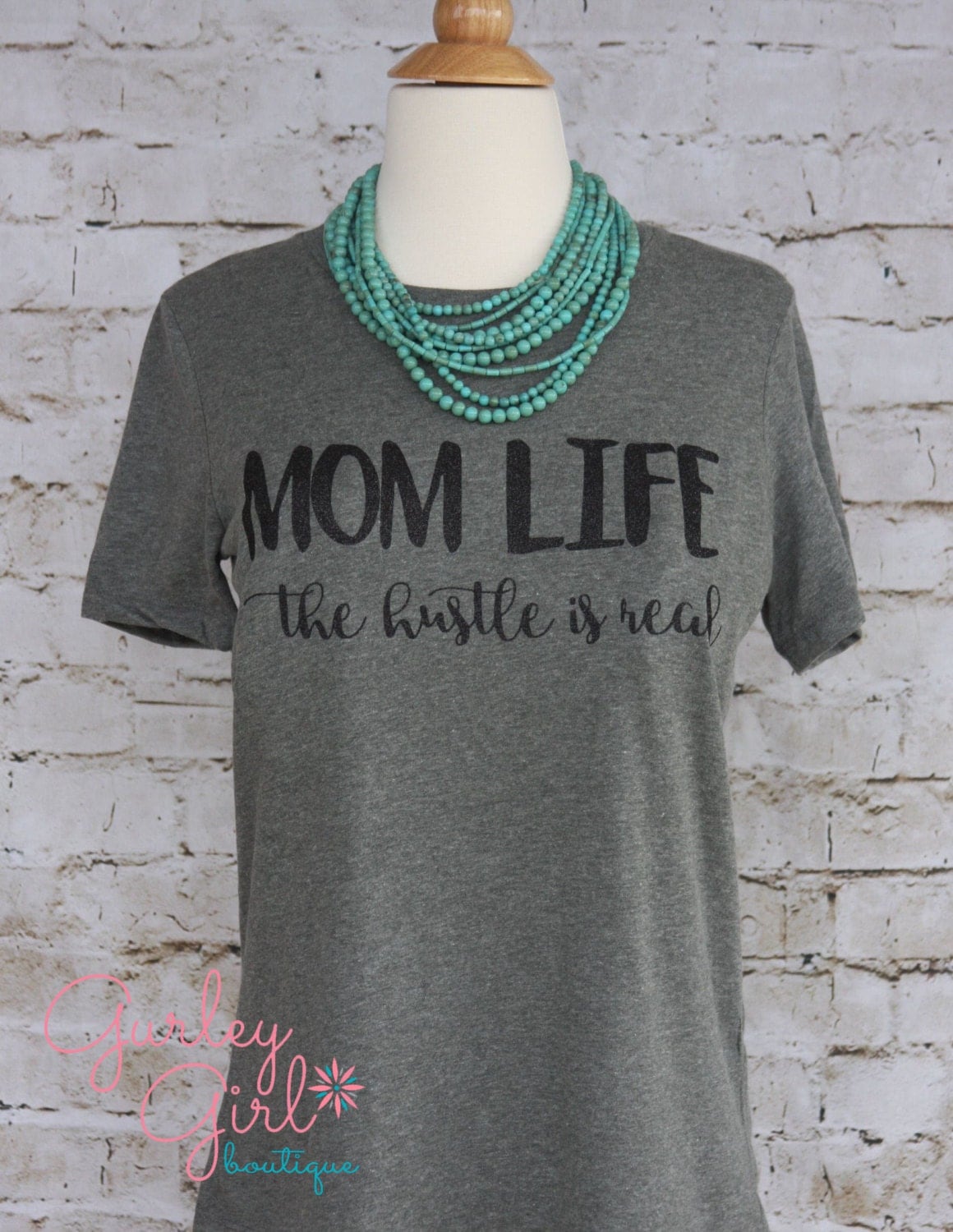 Funny Mom Shirts, - Mom Life The Hustle Is Real