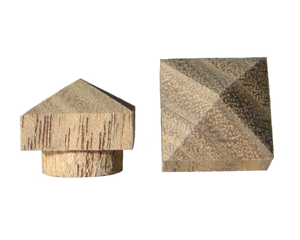 48 pk 1/2 Walnut Pyramid Top Hole Plugs