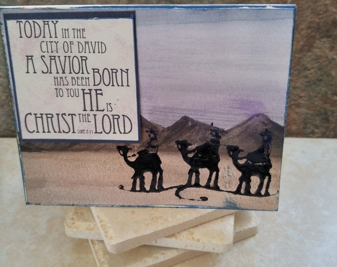 Magi 10 Handmade cards, Luke 2 11, Isaiah 9 6, For Unto Us, A Savior, Christ the Lord, handmade watercolor Christmas card, collegedreaminkid