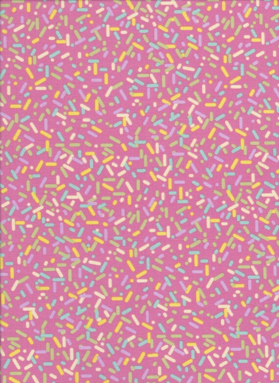 Designer Novelty Pink Sprinkles C6066 Candy Fabric