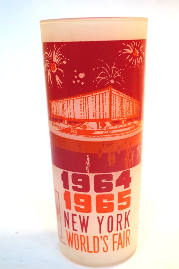 Vintage 1964 1965 New York World's Fair Souvenir Glass The