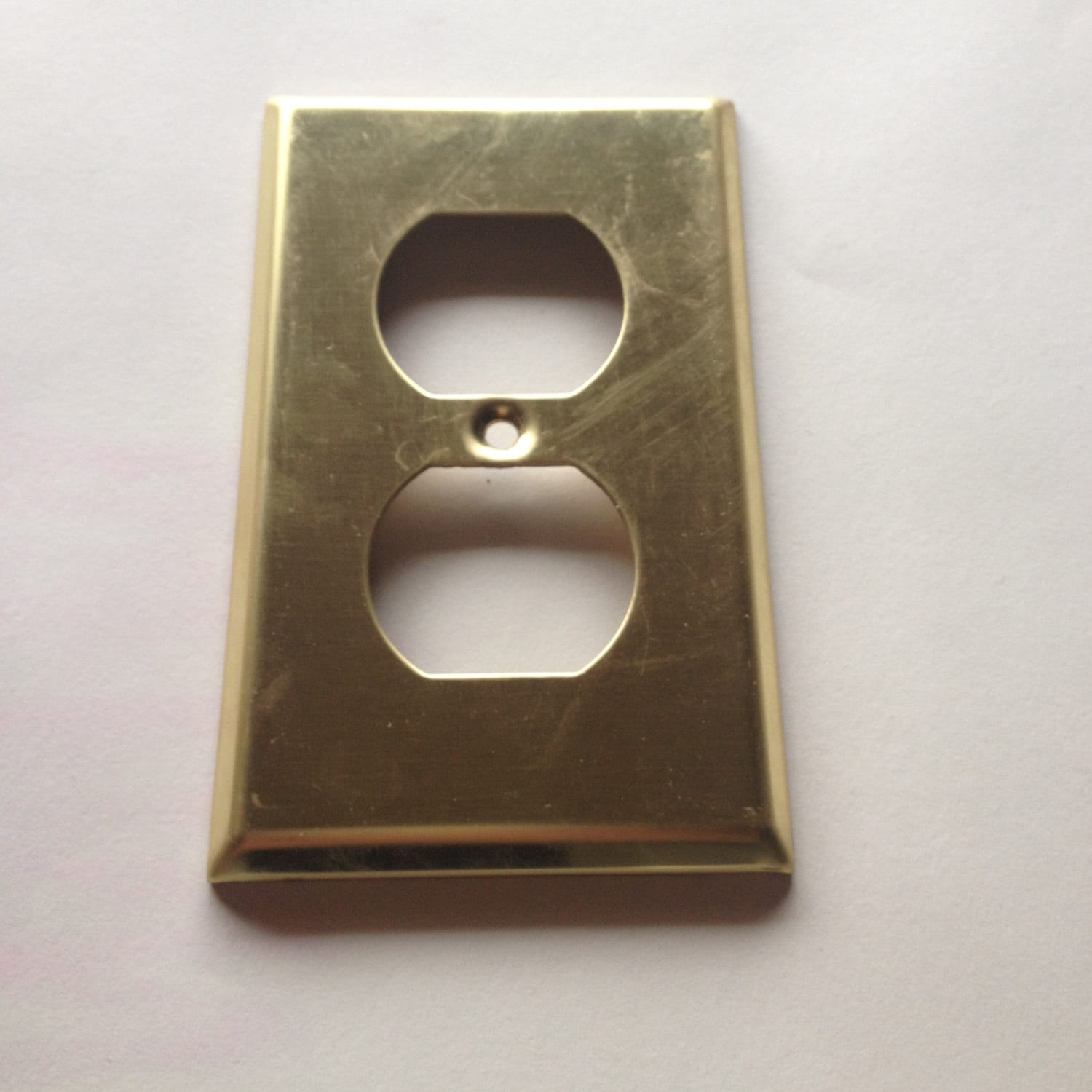 4 Brass Electrical Outlet Covers - Electrical Switch Covers ... - 4 Brass Electrical Outlet Covers - Electrical Switch Covers Decorative  Switch Plate outlet Cover