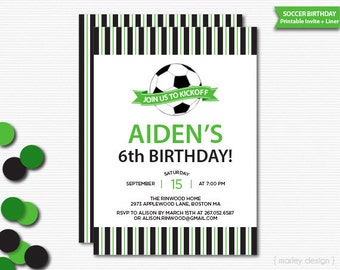 Items similar to Football Party Invitation - Printable - Chalkboard ...