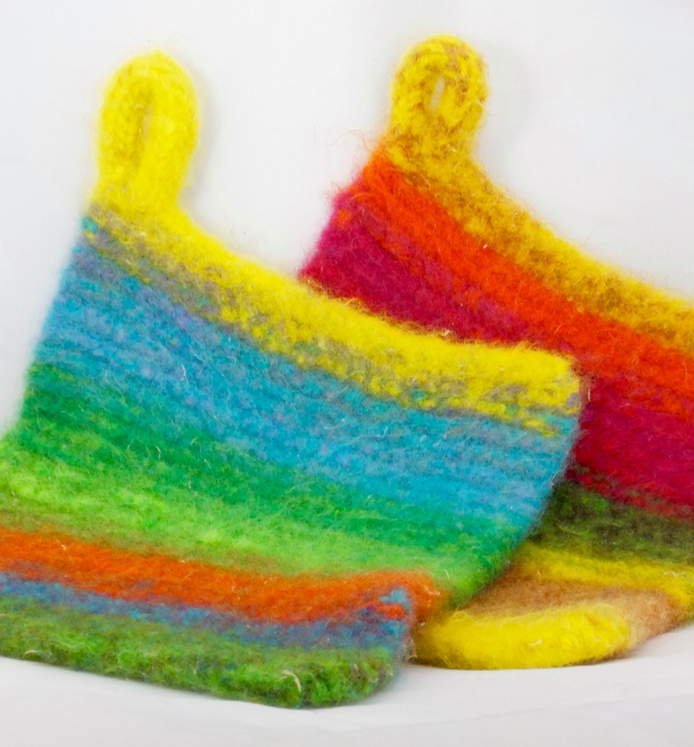 Popsicle Treats Wool Felted Hot Pads/Trivets