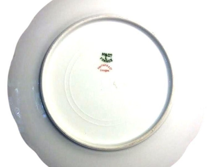 Limoges Haviland Schleiger Fine China Porcelain Salad Plates #1206 - Set of 3 Vintage Plates