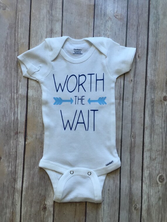 Worth The Wait Onesies/ Baby Boy Onesies/ Baby Girl By LeLeandTee