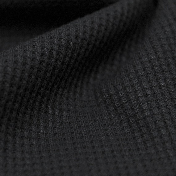 Black Solid Thermal Knit Fabric Clothing's DIY Projects