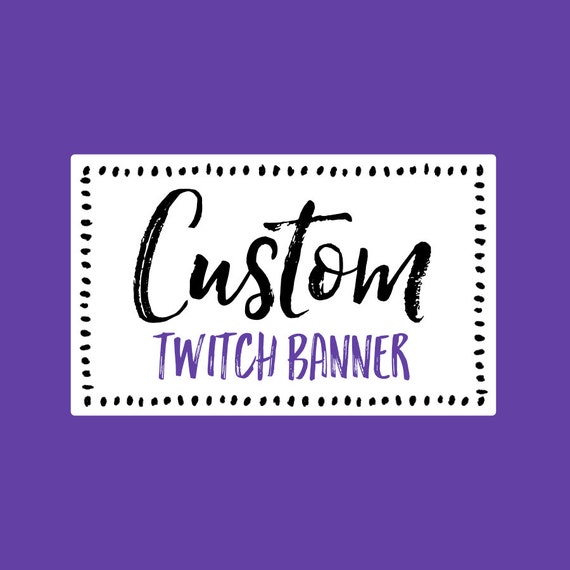 Items similar to CUSTOM TWITCH GRAPHICS- Avatar and Banner - Custom