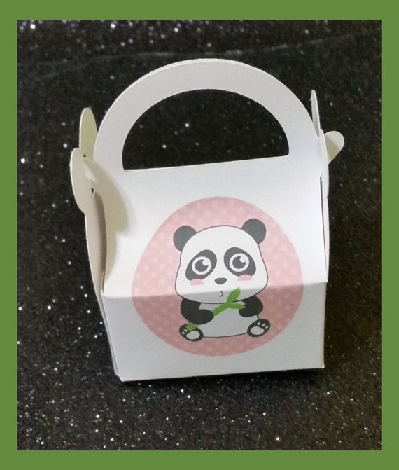 Panda party Favors Panda Favor BoxesPanda Birthday Boxes
