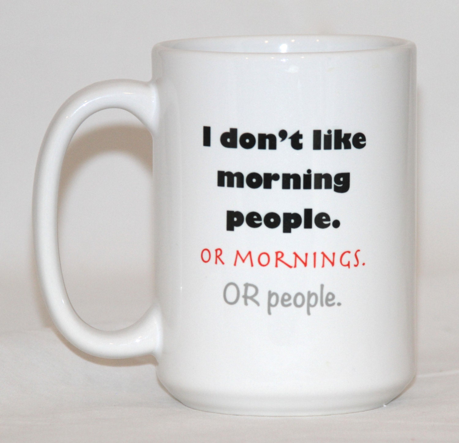 Morning People Mug Nerdy Custom Coffee Mug Gifts for Him