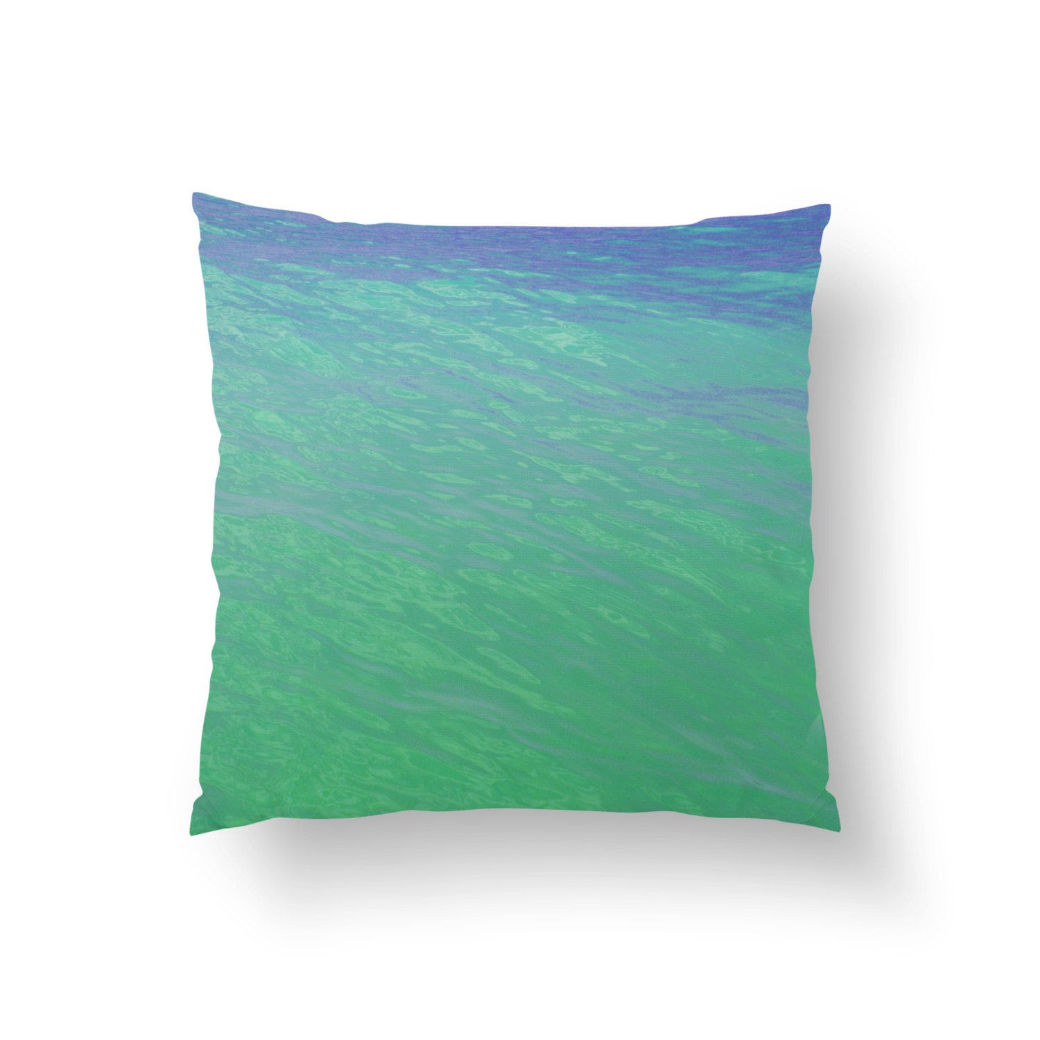 Mermaid Waters Throw Pillow Cover Sea Foam Green by ...