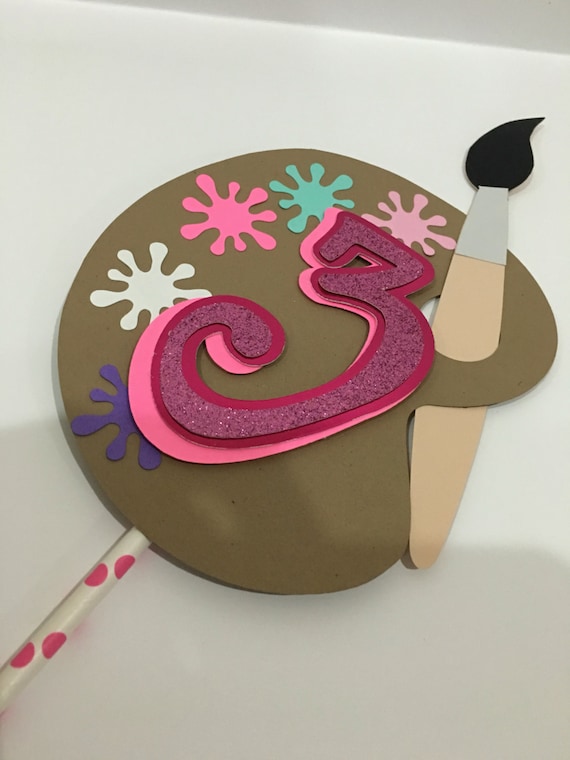 Art party cake decorations art party decoration art palette