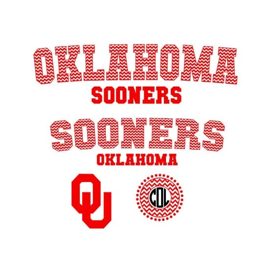 Download Oklahoma Sooners Jersey Set SVG Silhouette Studio PNG Eps ...