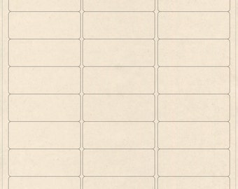 750 Address Labels: Compostable Sugarcane (25 Sheets)