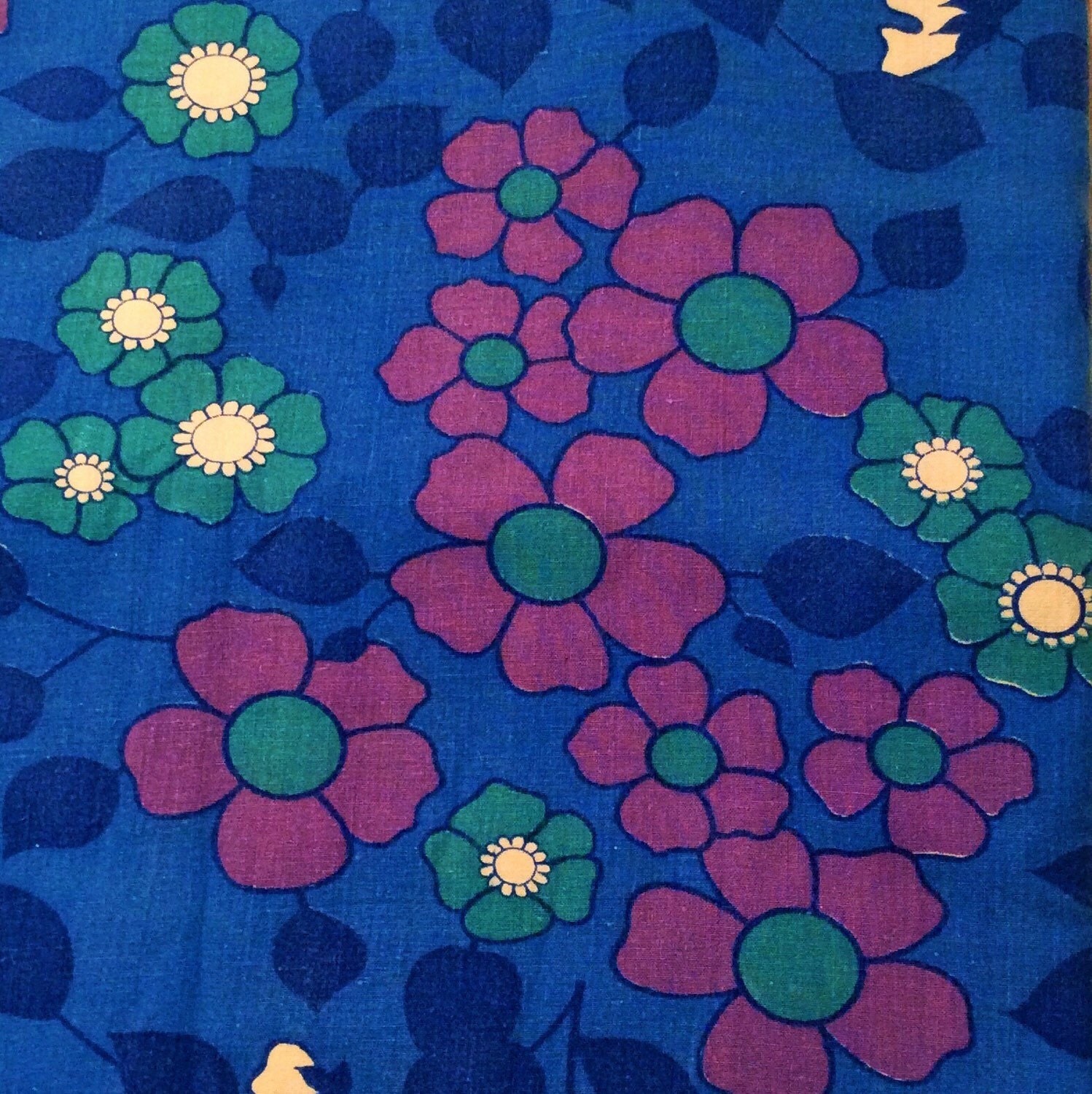 Lovely 60s Swedish Retro Vintage Fabric With Bright By Inspiria   Il Fullxfull.862887992 Jpfo 