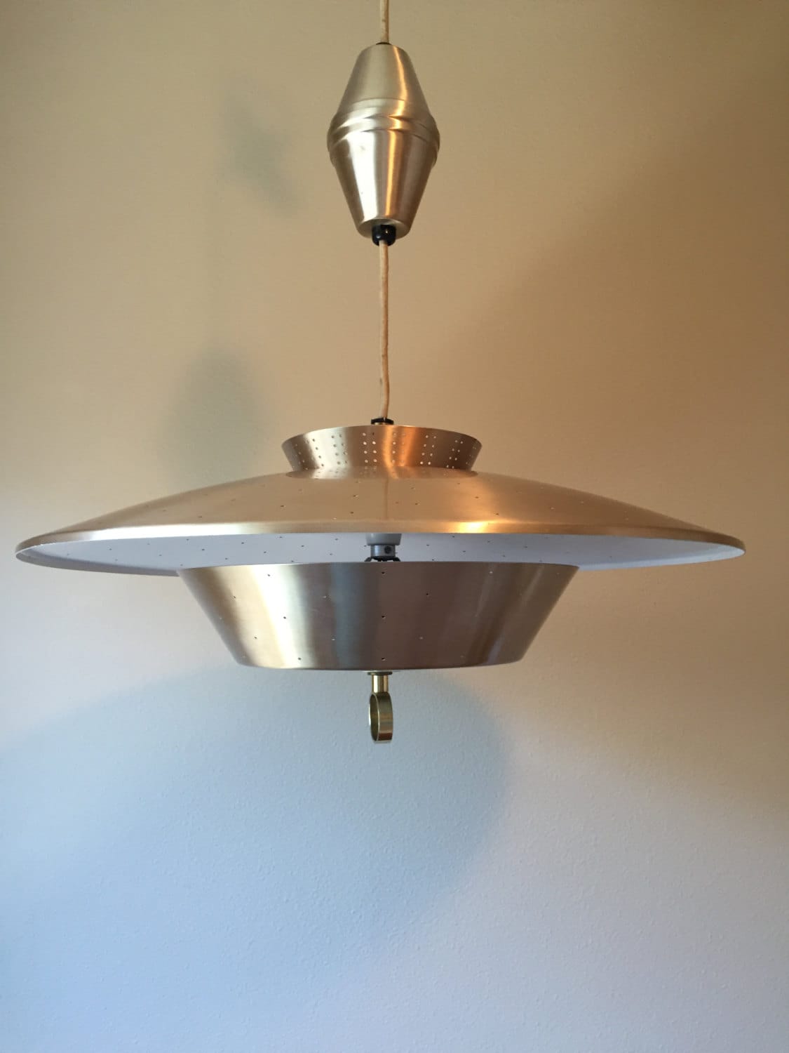 Retro Mid Century Modern Retractable Light Fixture Pendant