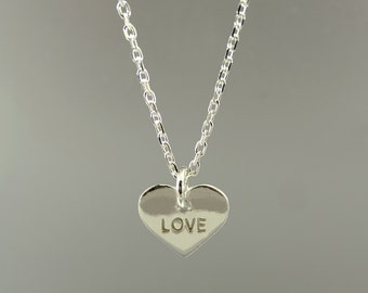 Necklace 925 Silver Heart "Love"