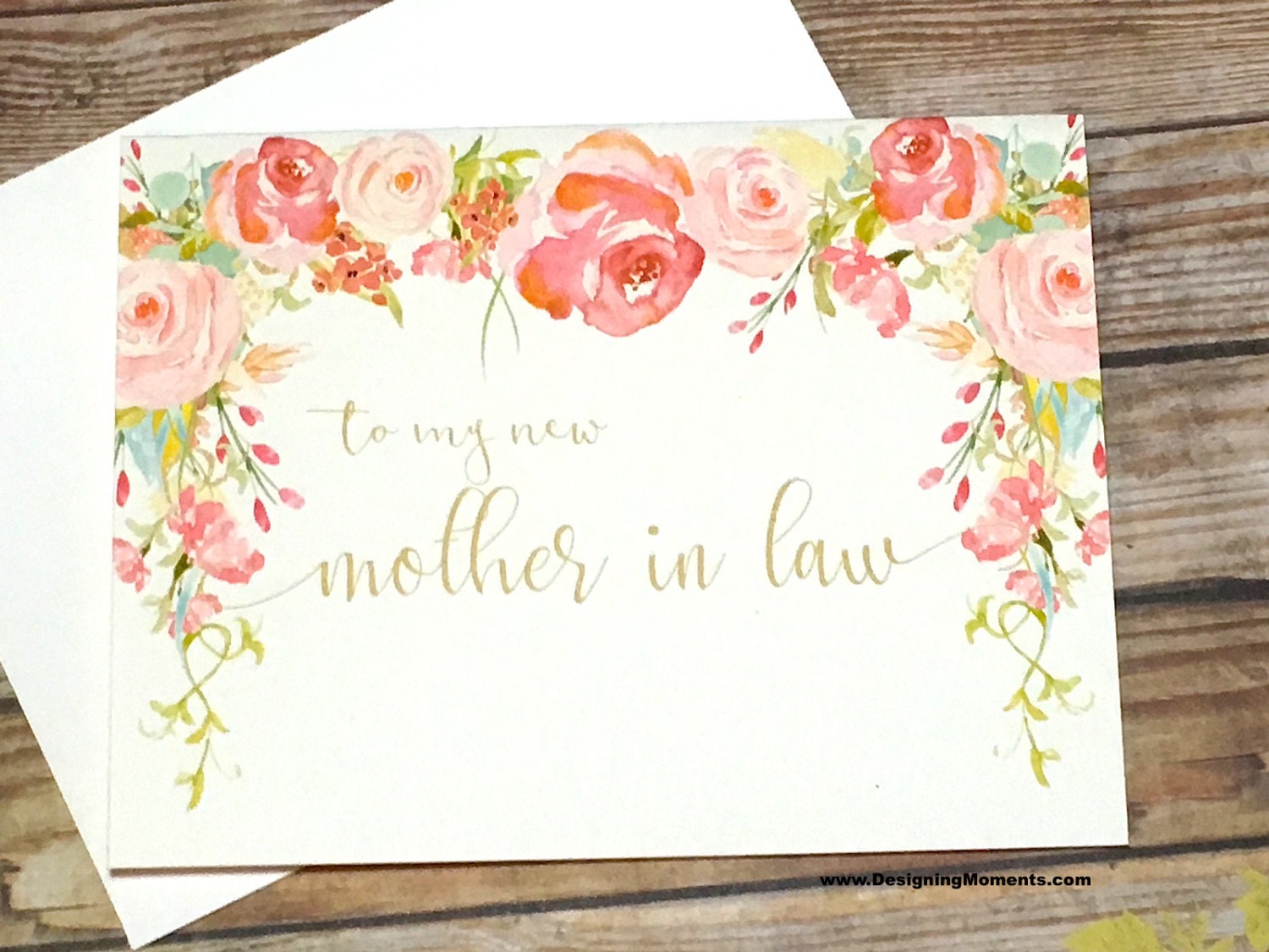 Mother in Law Thank You Card Wedding Mother in Law Thank You