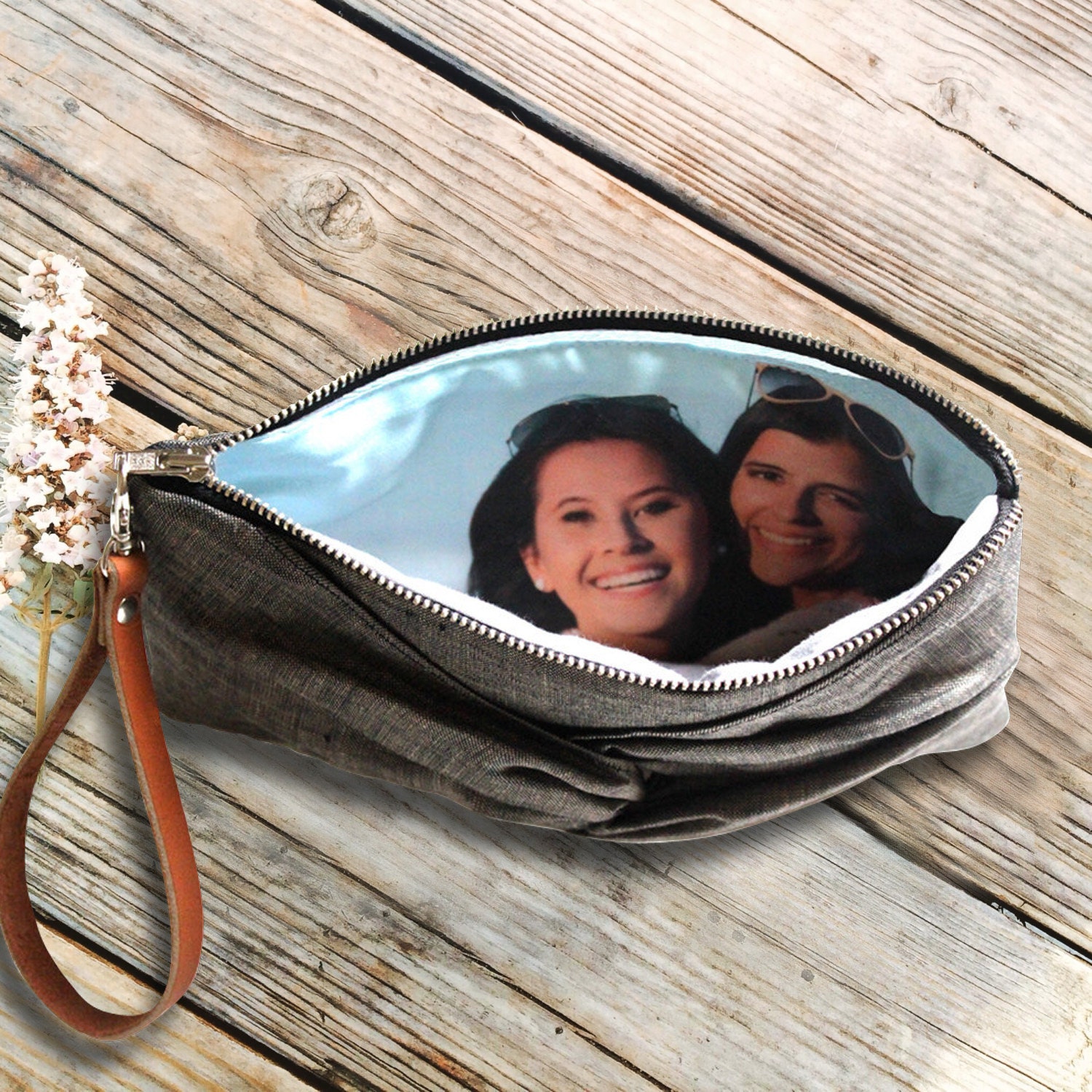 Knotted Clutch Photo Gift for Her Personalized by BananaCottage