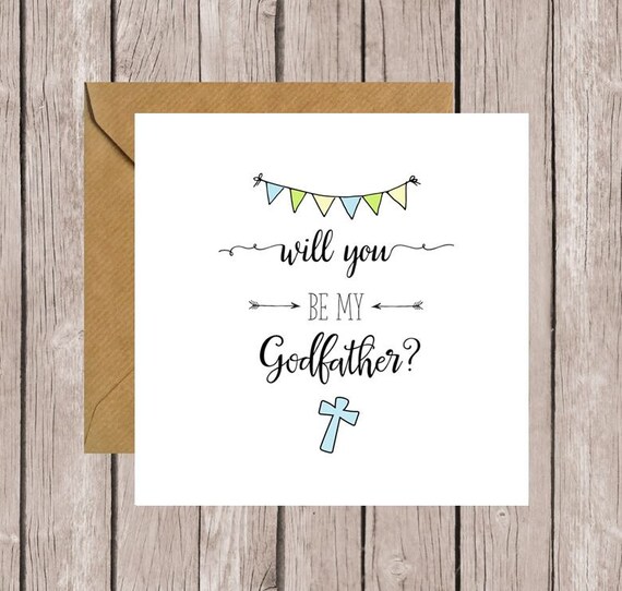 Will You Be My Godfather Card