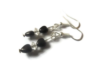 Small Heart Bead Earrings
