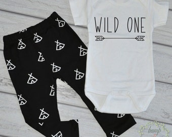 Wild One First Birthday Boy 1st Birthday Outfit Boy Clothes Cake Smash Outfit Boy Wild One Birthday Shirt Hipster Baby Clothes 196