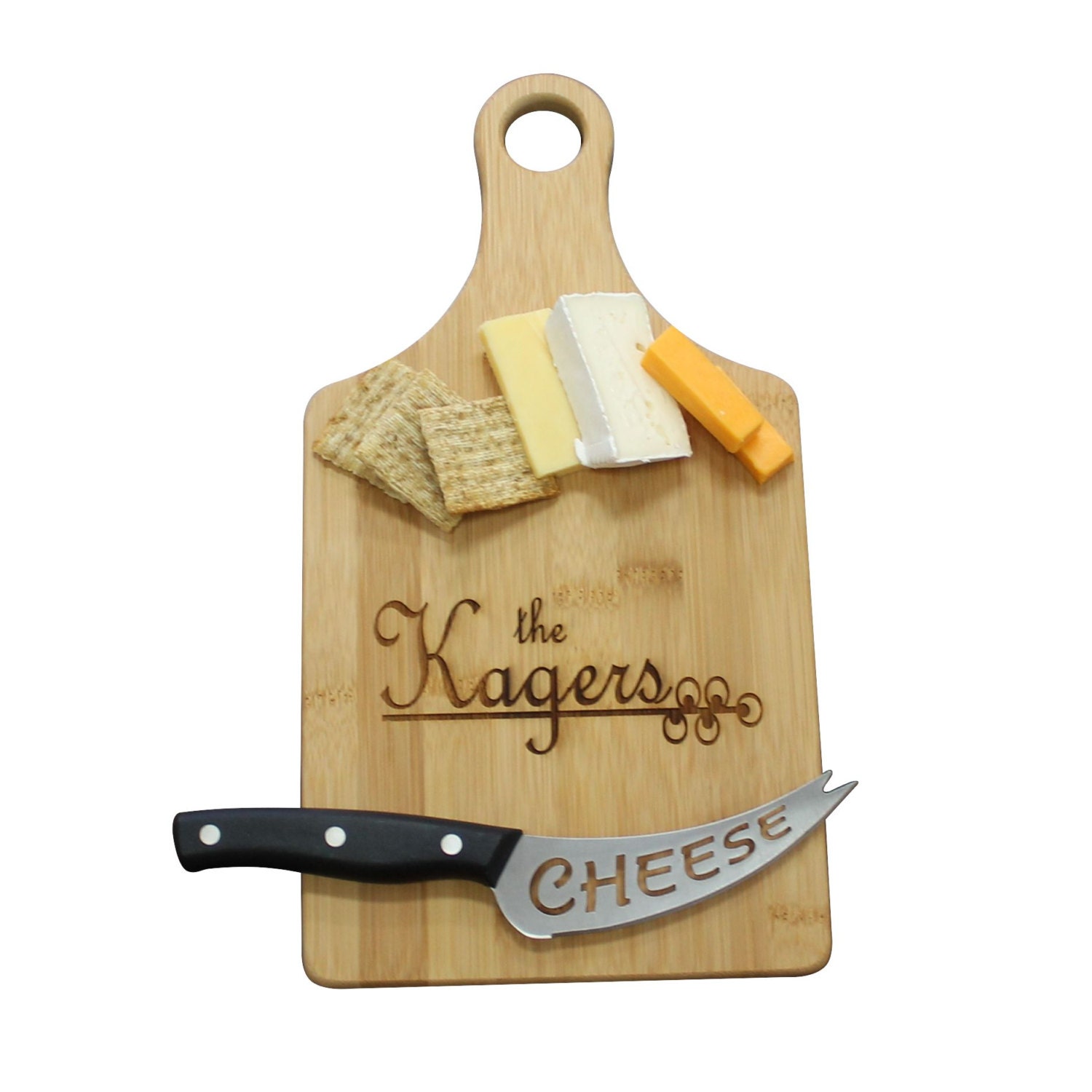 Custom Cheese Board Personalized Cutting Board Bamboo