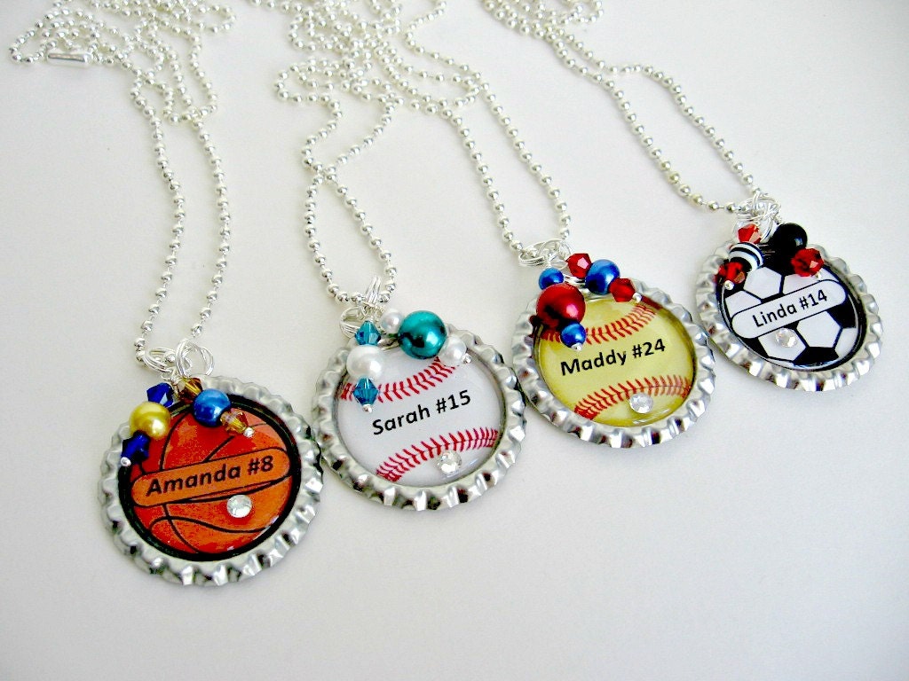 Custom Sports Necklaces Personalized Sports Jewelry Soccer