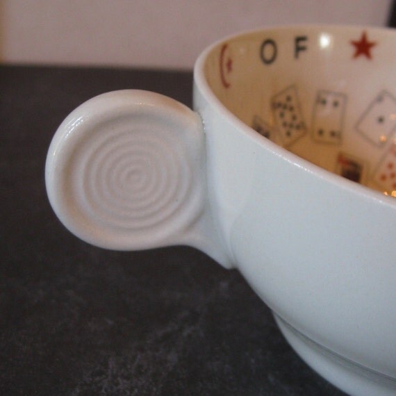Fortune Telling Tea Cup by Romany Art Deco Gypsy divination