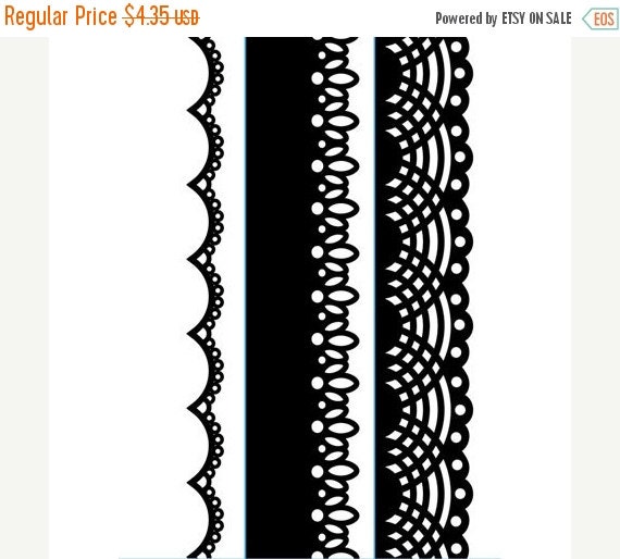 Darice® Embossing Folder Borders Laces 1.5 x by MoonDancerCrafts