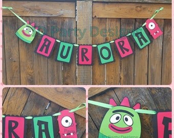 Items similar to 6 Yo Gabba Gabba inspired Lollipop Trees(custom made ...