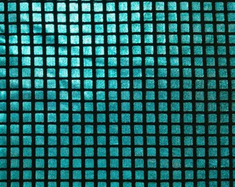 Blue Foil Metallic Performance Dance Fabric